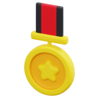 ilustração de ícone de renderização 3d de medalha png