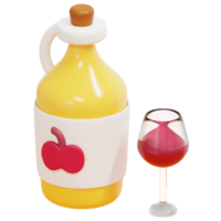 cider 3d geven icoon illustratie png