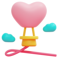 balloon 3d render icon illustration png