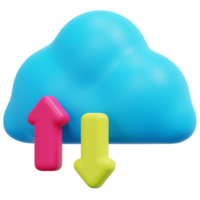 nube calcolo 3d rendere icona illustrazione png