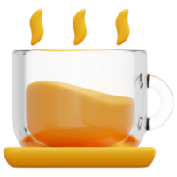 illustration de l'icône de rendu 3d de la tasse png