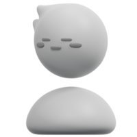 bored 3d render icon illustration png