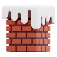 chimney 3d render icon illustration png