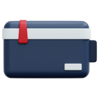 pencil case 3d render icon illustration png