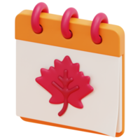 calendar 3d render icon illustration png