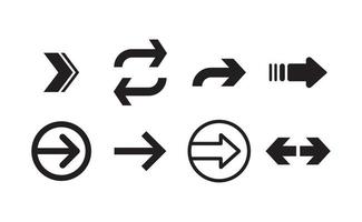 Arrows set. Arrow pictogram icon collection. vector