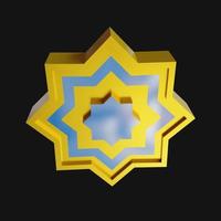 3d render illustration islamic ornament photo