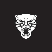 Tiger anger. Vector illustration of a tiger head.