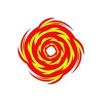 Hurricane symbol. Typhoon, storm, twister, vortex illustration design in abstract style. vector
