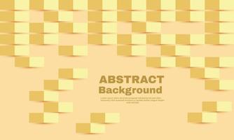 unique yellow modern square abstract background 3d vector