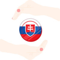 slovakia hand dragen flagga, slovakiska koruna hand dragen png