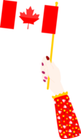 drapeau canadien dessiné à la main, dollar canadien dessiné à la main png