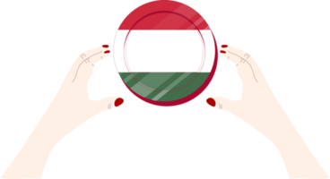 ungerska flagga hand ritad, ungersk forint hand dragen png