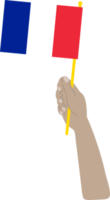 bandeira nacional desenhada à mão da frança, eur desenhada à mão png