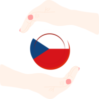 Czech hand drawn flag, Czech koruna,Euro hand drawn png