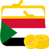 sudan handgezeichnete flagge, sudanesisches pfund handgezeichnet png