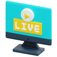 streaming 3d geven icoon illustratie png