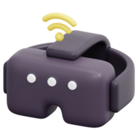 virtual reality 3d render icon illustration png