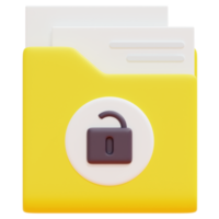 folder 3d render icon illustration png