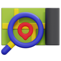 search 3d render icon illustration png