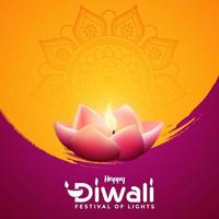 Happy Diwali Greeting vector