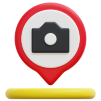 camera 3d render icon illustration png