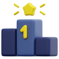 ilustração de ícone de renderização 3d de classificação png