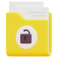 folder 3d render icon illustration png