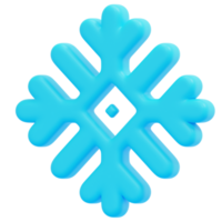 snowflake 3d render icon illustration png