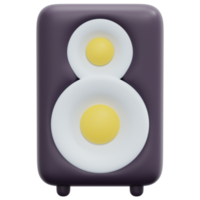 ilustración de icono de renderizado 3d de altavoces png