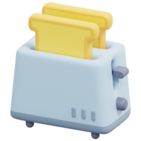 Toaster 3D-Render-Symbol-Illustration png