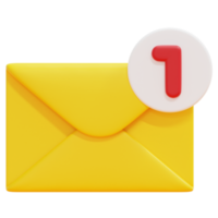 notification 3d render icon illustration png