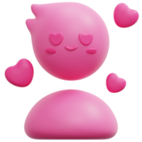 in love 3d render icon illustration png