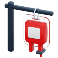 transfusion 3d render icon illustration png