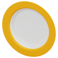 dish 3d render icon illustration png