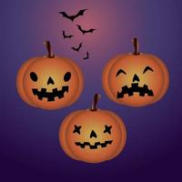 Halloween Background At Night Forest vector