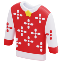 sweater 3d render icon illustration png