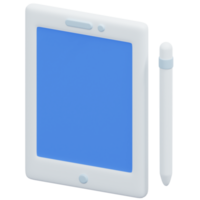 tablet 3d-render-symbol-illustration png