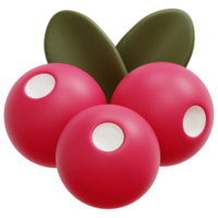 berries 3d render icon illustration png