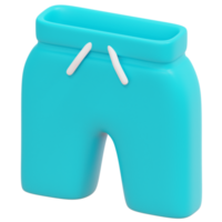 ilustración de icono de render 3d de pantalones cortos png