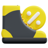 Sneaker 3D-Render-Symbol-Illustration png