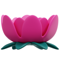 illustration d'icône de rendu 3d lotus png
