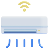 illustration de l'icône de rendu 3d de la climatisation png