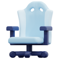 gaming chair 3d render icon illustration png
