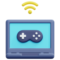 Online-Spiel 3D-Render-Icon-Illustration png