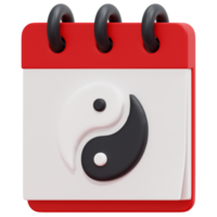 chinesische neujahrs-3d-render-symbol-illustration png