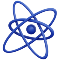 atom 3d-render-symbol-illustration png