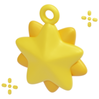 illustration d'icône de rendu 3d étoile png