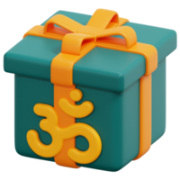 gift 3d render icon illustration png