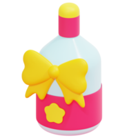 botella 3d render icono ilustración png